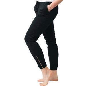 Zyia Active Black Joggers Zip Ankle Athletic Workout Gym Yoga Pants Size XXL